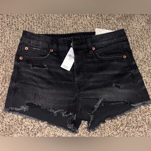 American Eagle Black Denim Shorts